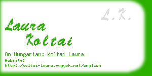 laura koltai business card